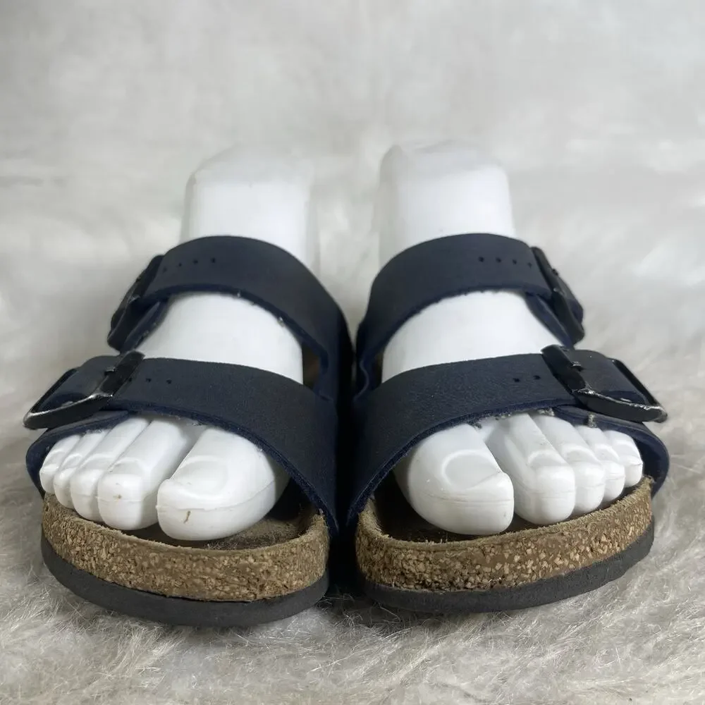 Birkenstock Arizona Blue Navy Birko-Flor Sandals Kids EU 32 US 1